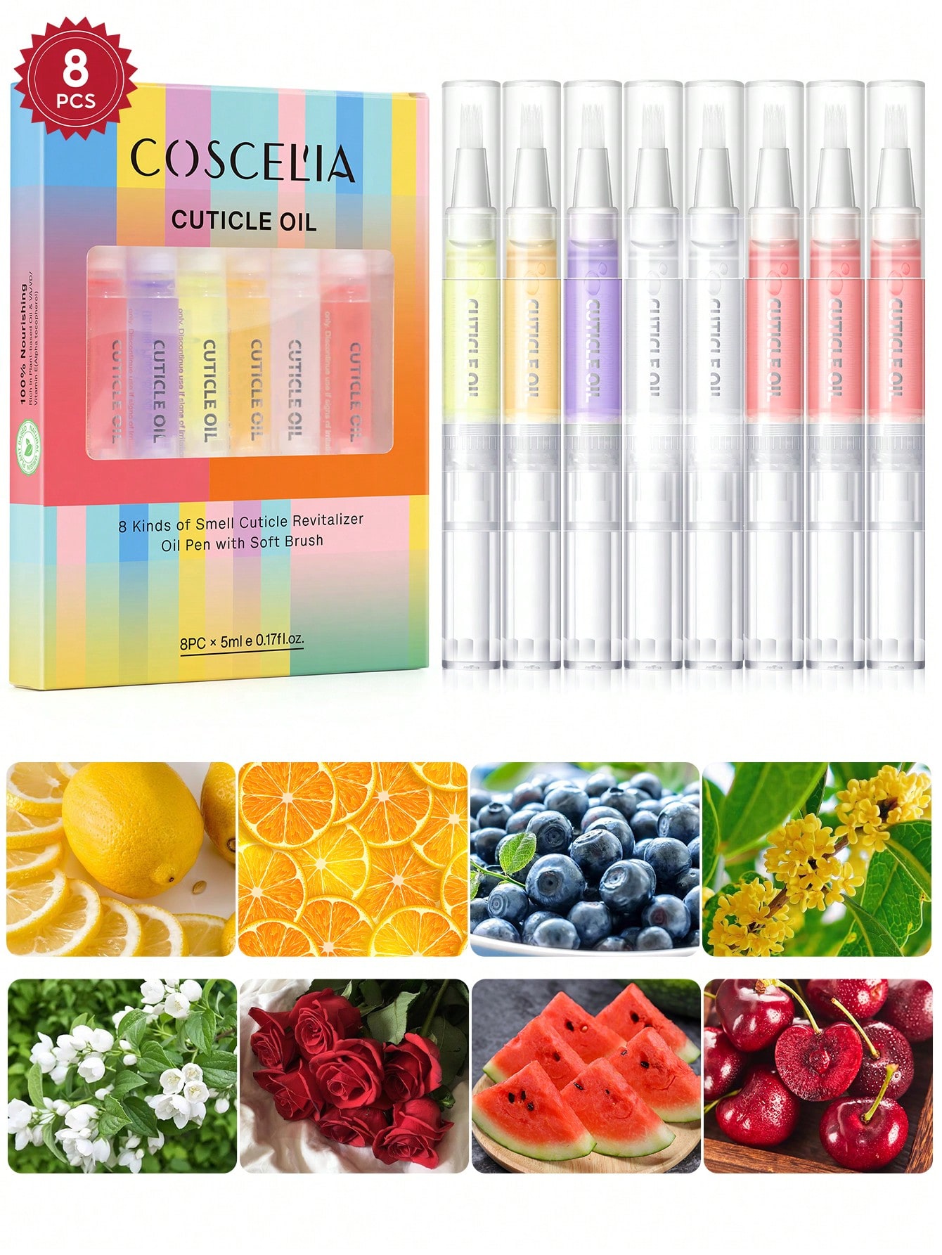 Health & Wellness Alegria - coscelia 1/4/5/8/16PCS 5ML Nail Cuticle Oil