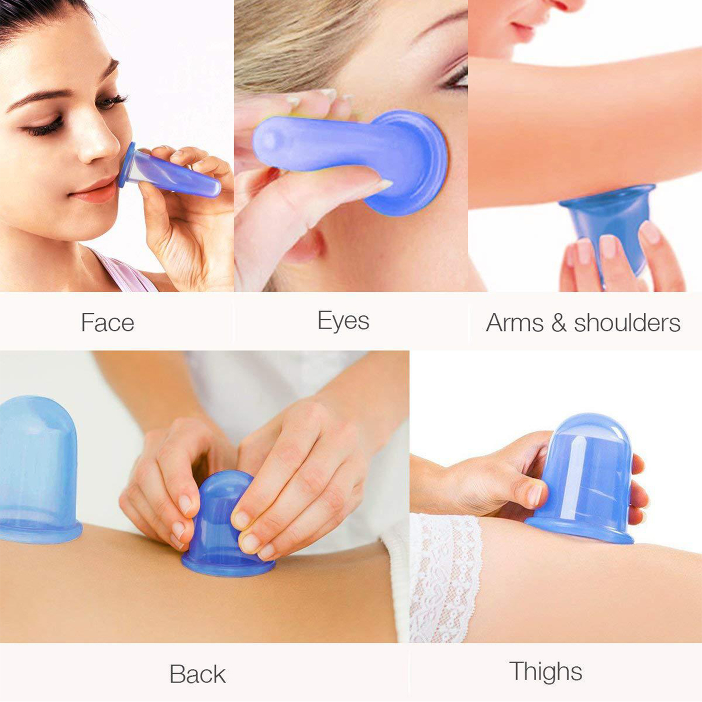 Silicone Vacuum Cup Set Suctio - Cupping Therapy Set review and price